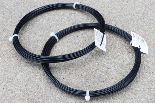 Geplastificeerd ijzerdraad 10 meter Donker