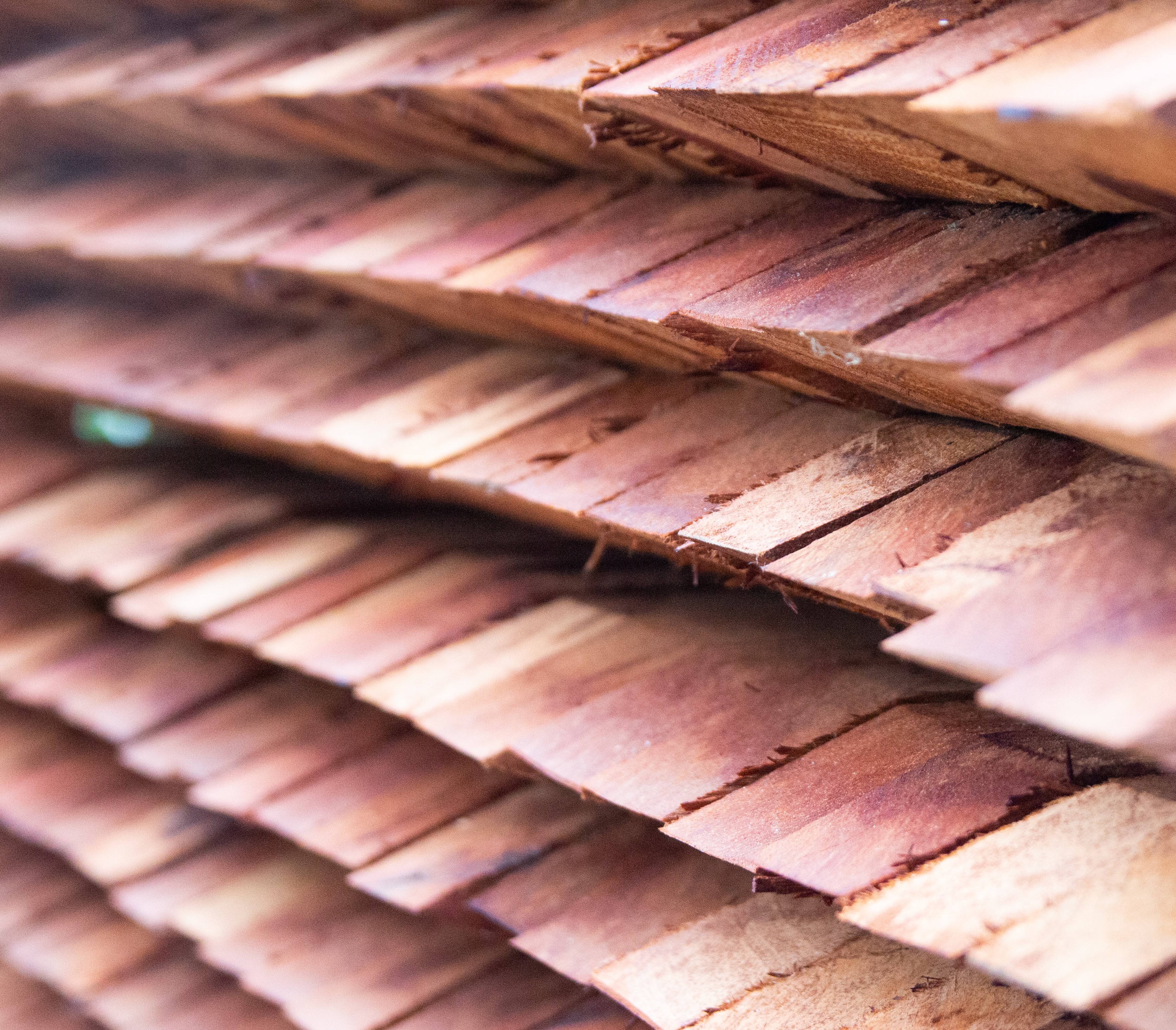 Hardhouten Paal 6X6 Bezaagd